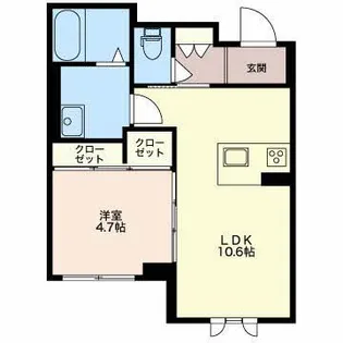 La Clarte(ラ・クラルテ)【1階】の間取り