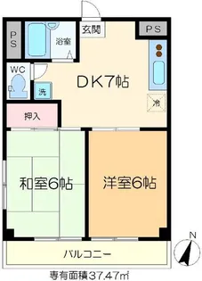 メルフィス東金町【3階】の間取り