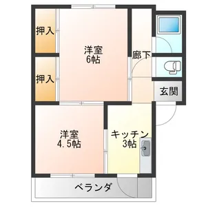 霞雅ビルB【3階】の間取り