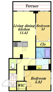 エトワール・フィラント【1階】の間取り