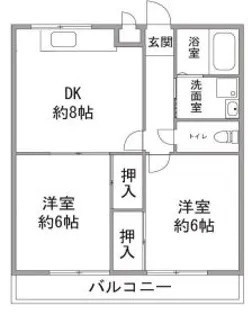 プラザ西調布【1階】の間取り