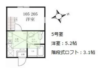 ハーミットクラブハウスエスカリエ反町【1階】の間取り