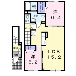 メゾン五稜郭 2番館【2階】の間取り