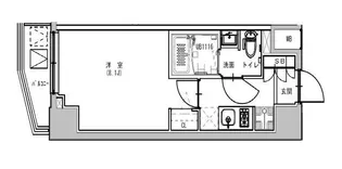 S-RESIDENCE浅草Fiore【8階】の間取り