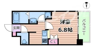 カスターニャ三国本町【6階】の間取り