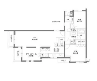 カスタリア北沢【3階】の間取り