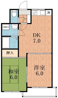 メゾンバンブーインサイド【2階】の間取り