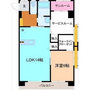 米光ビル【6階】の間取り