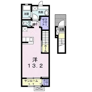 リトルガーデン【2階】の間取り