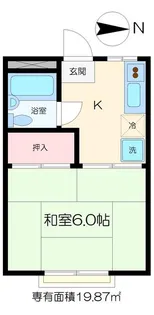一條コーポ【2階】の間取り