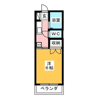雅コーポA【1階】の間取り