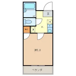 ドミサイルオーミヤ【2階】の間取り