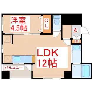 BellShams【6階】の間取り