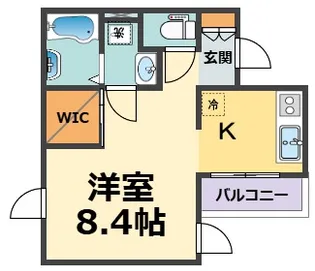 フェリオ鳴尾【1階】の間取り
