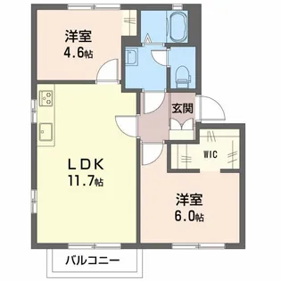 オデッセイ島田 C【2階】の間取り