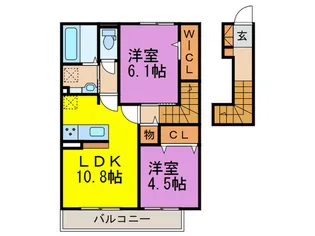 エスポワール18弥永【2階】の間取り