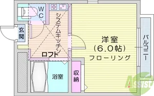 パークハウス中野栄【2階】の間取り