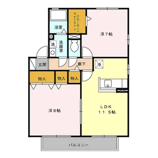 アリエス湘南【2階】の間取り