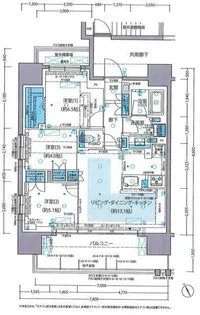 レーベン松戸GRAIZA【5階】の間取り