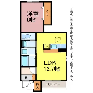 ブルックサイドビレッジI・II【1階】の間取り