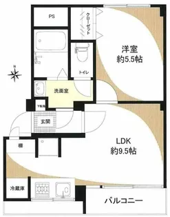 マンション信濃苑【3階】の間取り