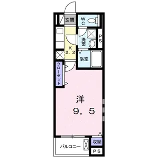ルミエール(矢部3)【2階】の間取り