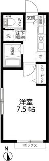 ベルガーデン常盤台IV【1階】の間取り