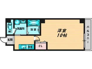 ヴィラナリー大今里【5階】の間取り