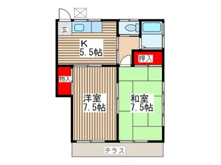 森ハイツ【1階】の間取り