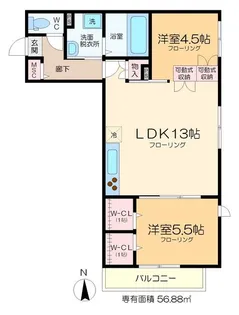 クオーレしょうぶ沼公園【3階】の間取り
