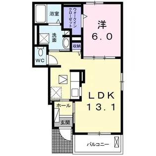 エスポワール【1階】の間取り