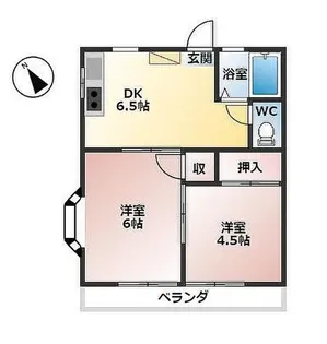 ジュエルナローズ【1階】の間取り
