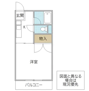 山本コーポ【2階】の間取り