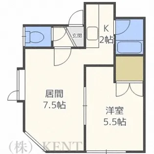 AC発寒 壱番館【2階】の間取り