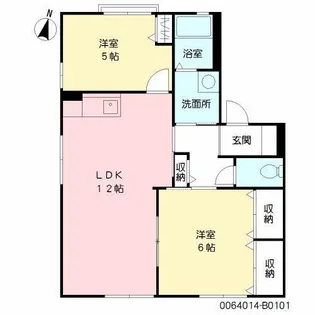 ドミール・ド・エル【1階】の間取り
