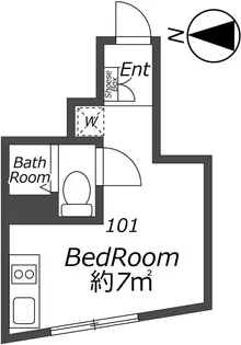 メゾンファーストスター【1階】の間取り