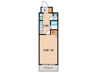 サンセット室見【2階】の間取り