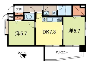 エスポワール都【4階】の間取り