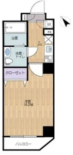 XEBEC 日暮里II【6階】の間取り