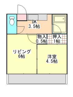 ライフシェリーI【2階】の間取り