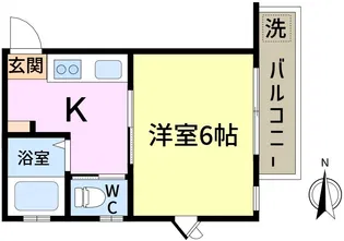 コーポハイブリッヂ【1階】の間取り