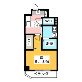 ライジングハウスゴテン【5階】の間取り