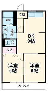 レジデンスモリタ B【1階】の間取り