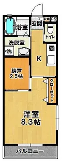 メルヴェイユ H【2階】の間取り