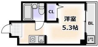レナジア帝塚山【3階】の間取り