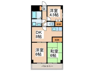 ベルメゾン市ヶ尾【5階】の間取り