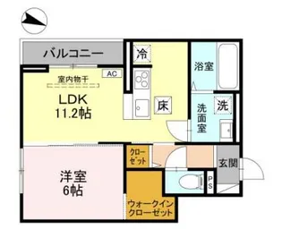 ソレイユ・ウエスト【1階】の間取り