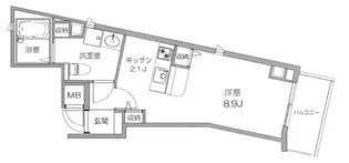ハイムFuruya【4階】の間取り