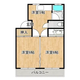 コーポ中沢1号館【3階】の間取り