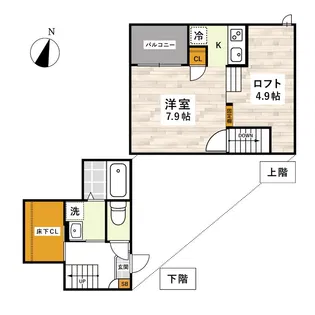 ADC帯山【1階】の間取り